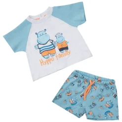 Set due pezzi jersey bimboa zzurro