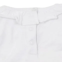 Set due pezzi jersey canotta + shorts bimba bianco/azzurro