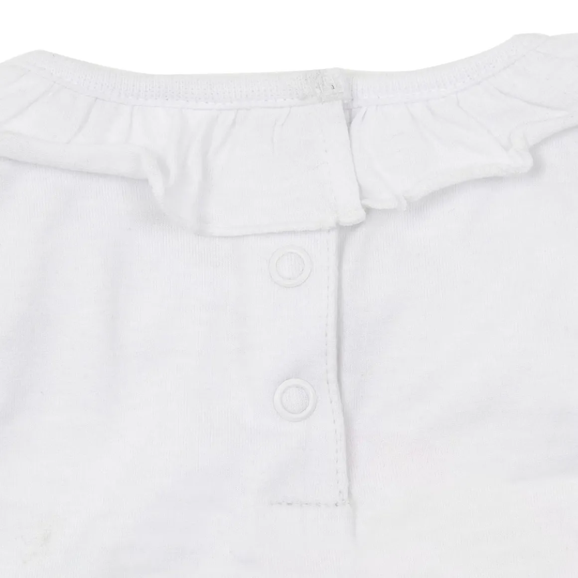 Set due pezzi jersey canotta + shorts bimba bianco/azzurro