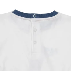 Set due pezzi t-shirt + shorts bimbo bianco/arancione