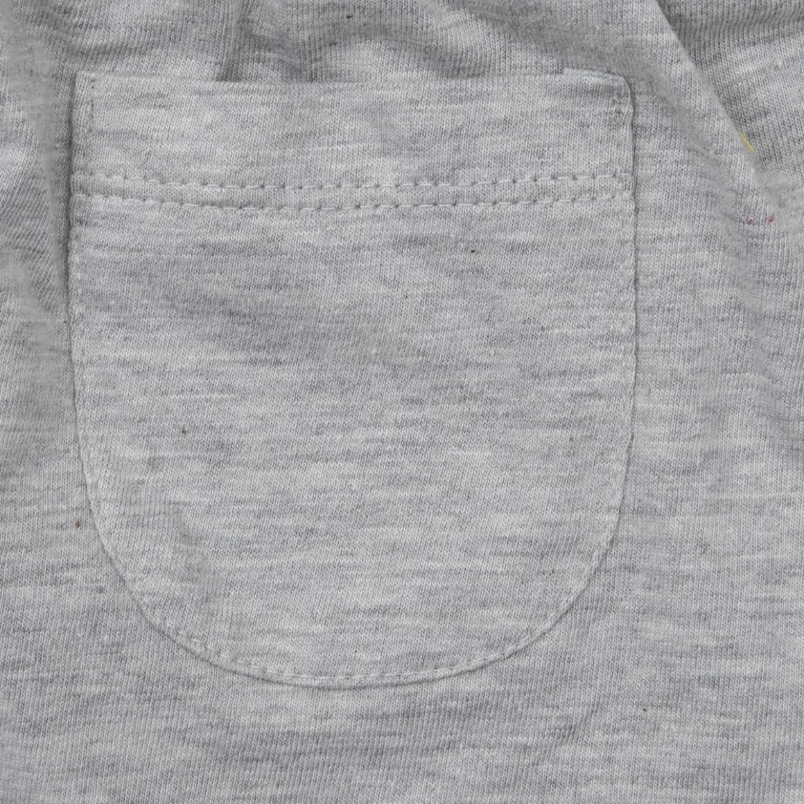 Set due pezzi t-shirt + shorts bimbo grigio/giallo