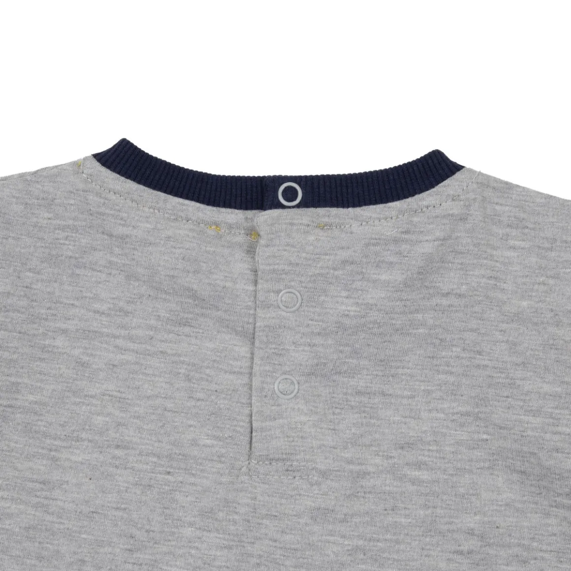 Set due pezzi t-shirt + shorts bimbo grigio/giallo