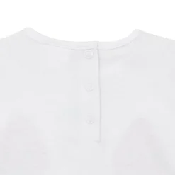 Set due pezzi t-shirt più short bimba bianco/rosa fragole