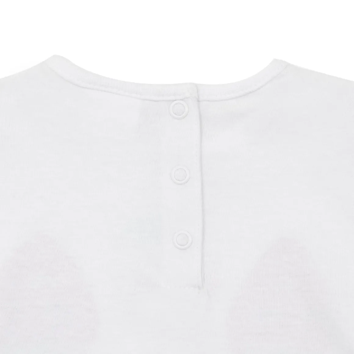 Set due pezzi t-shirt più short bimba bianco/rosa fragole