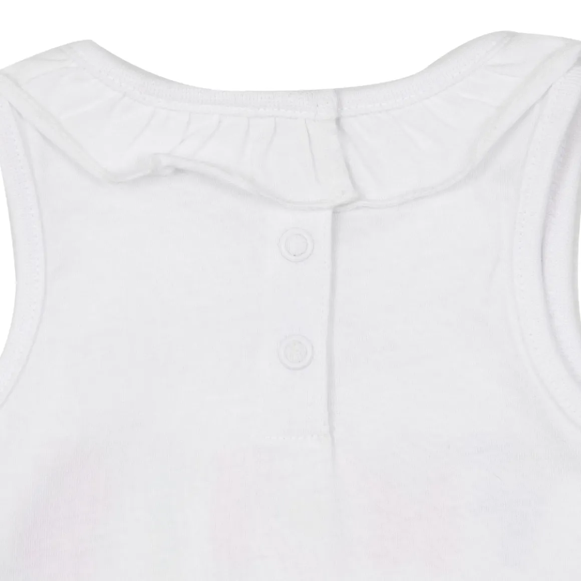 Set jersey due pezzi canotta + short bimba bianco/verde