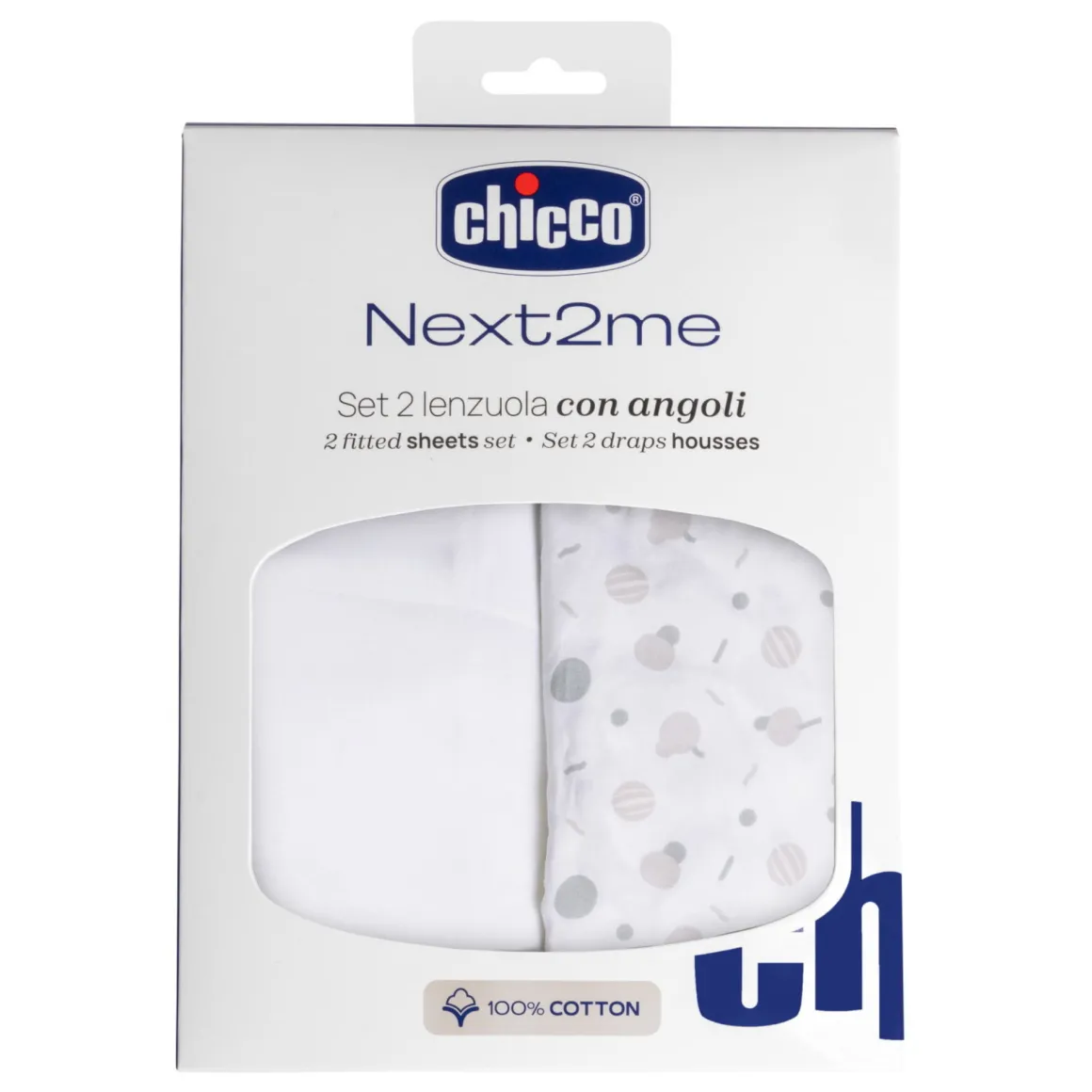 Set lenzuola cotone next2me confetti – chicco