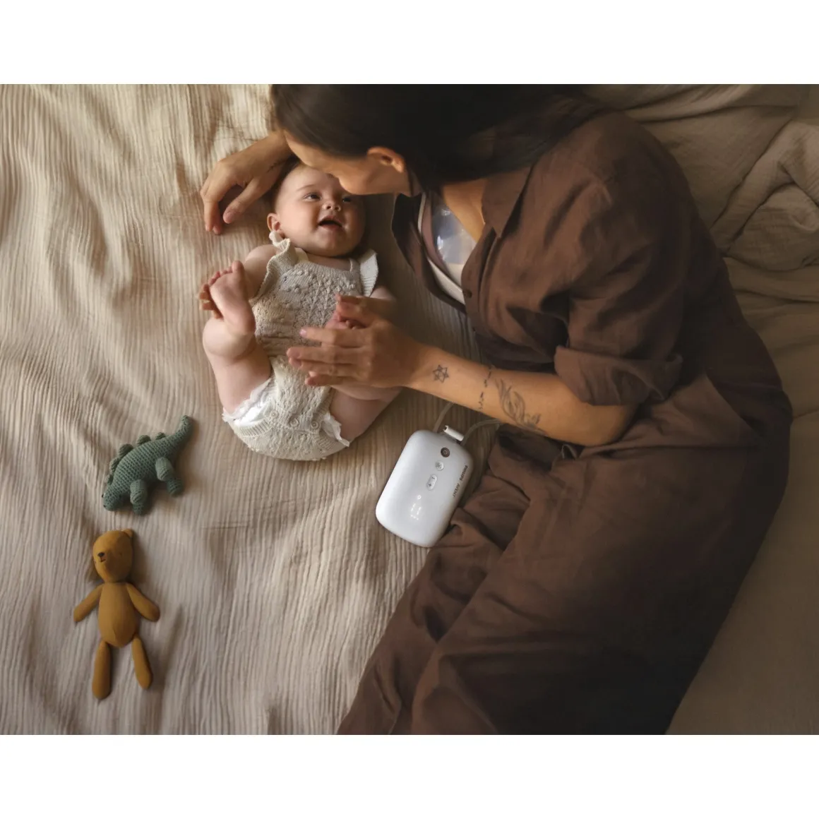 Set tiralatte elettrico indossabile singolo hands free + biberon natural response 125ml + sacchetti conserva latte – philips avent