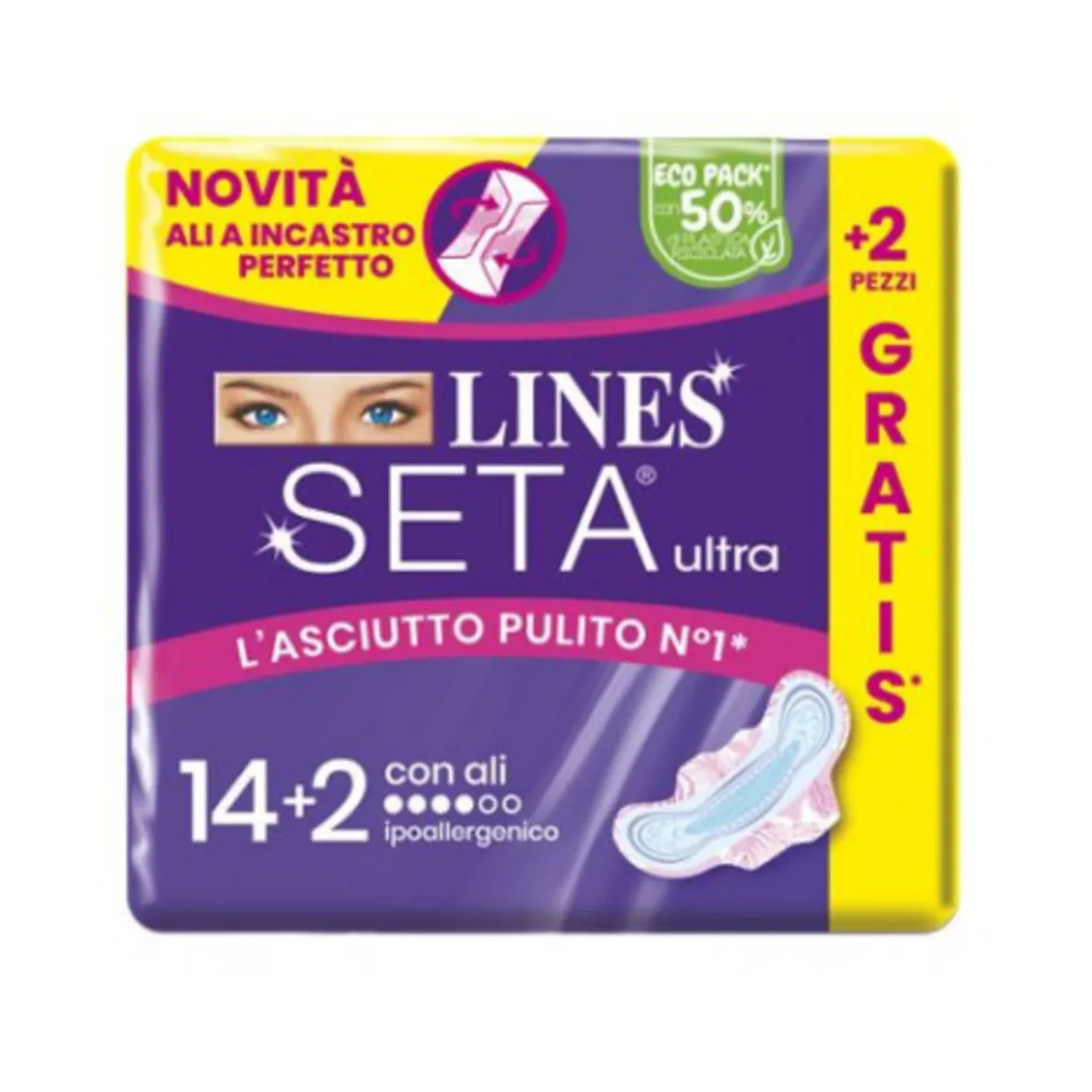 Seta ultra con ali 14+2 pz – lines