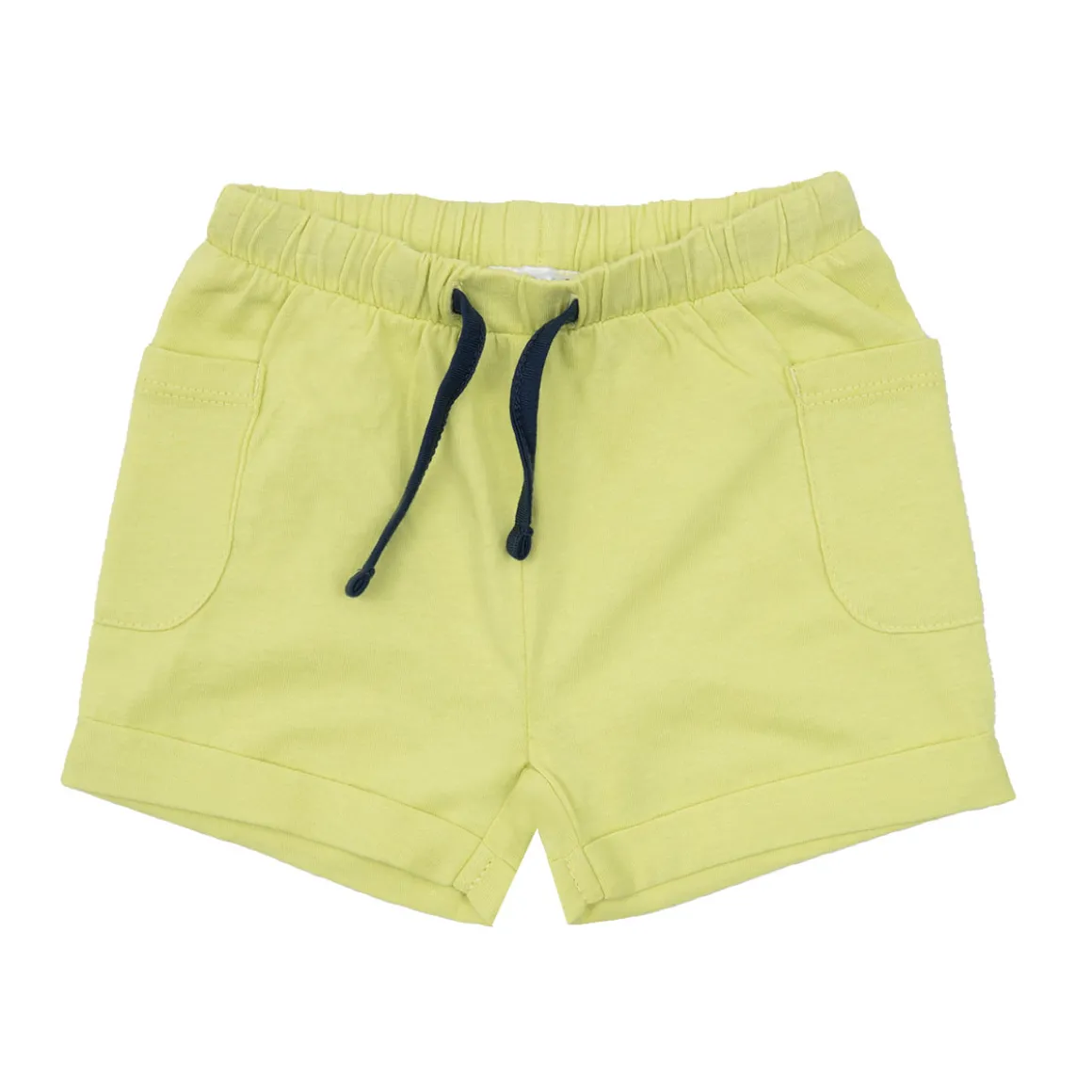 Short bimbo giallo con tasche