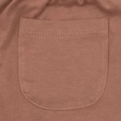 Short bimbo jersey marrone