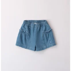 Short chambray con tasche