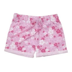 Short jersey bimba rosa floreale