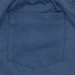 Short jersey bimbo blu scuro stampa piccola