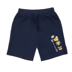 Short jersey bimbo blu scuro stampa piccola