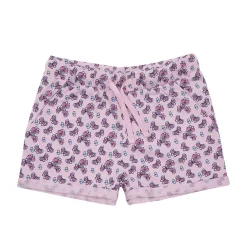 Shorts bimba rosa stampa farfalline