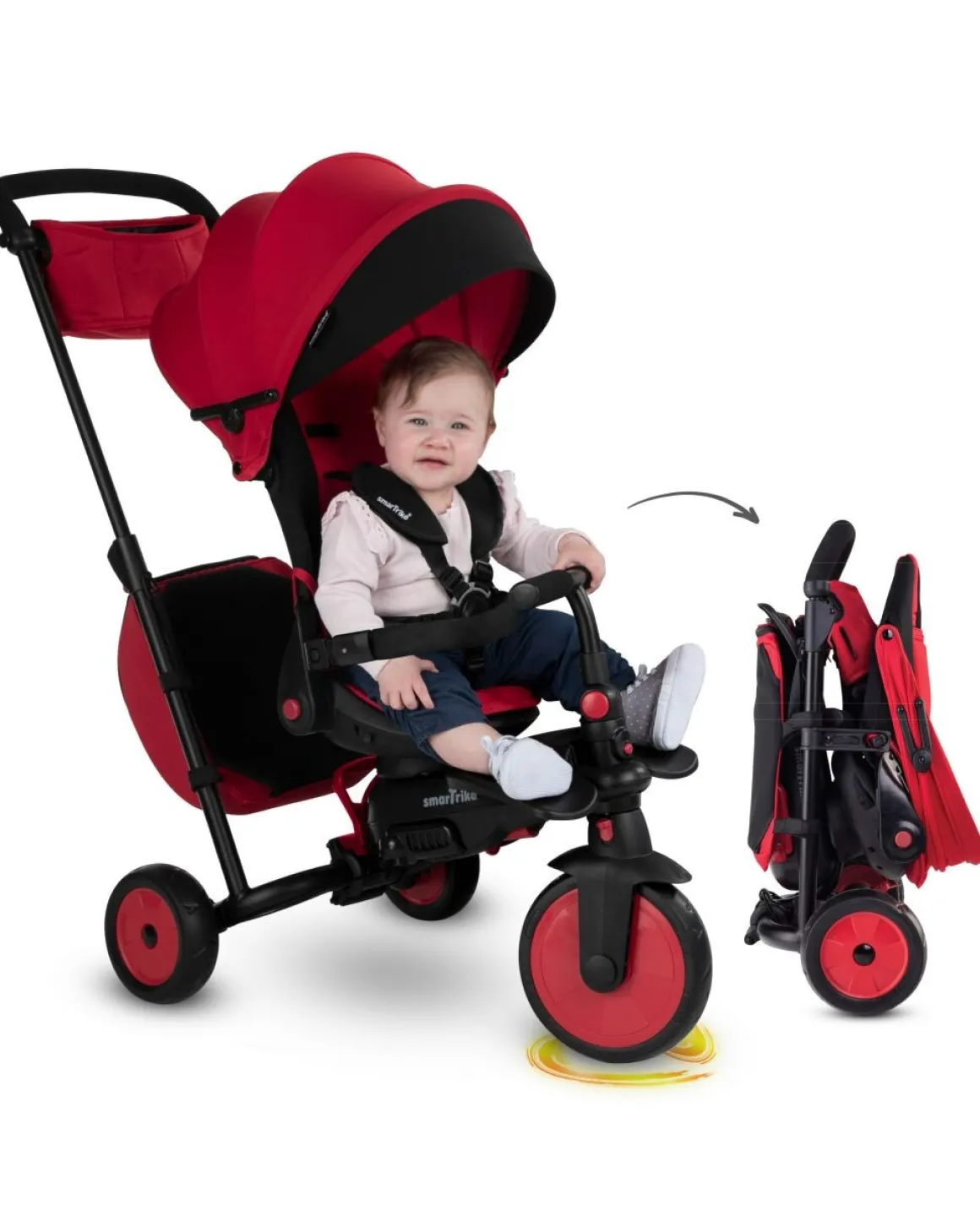 Smartrike str3 folding 6 in 1 rosa