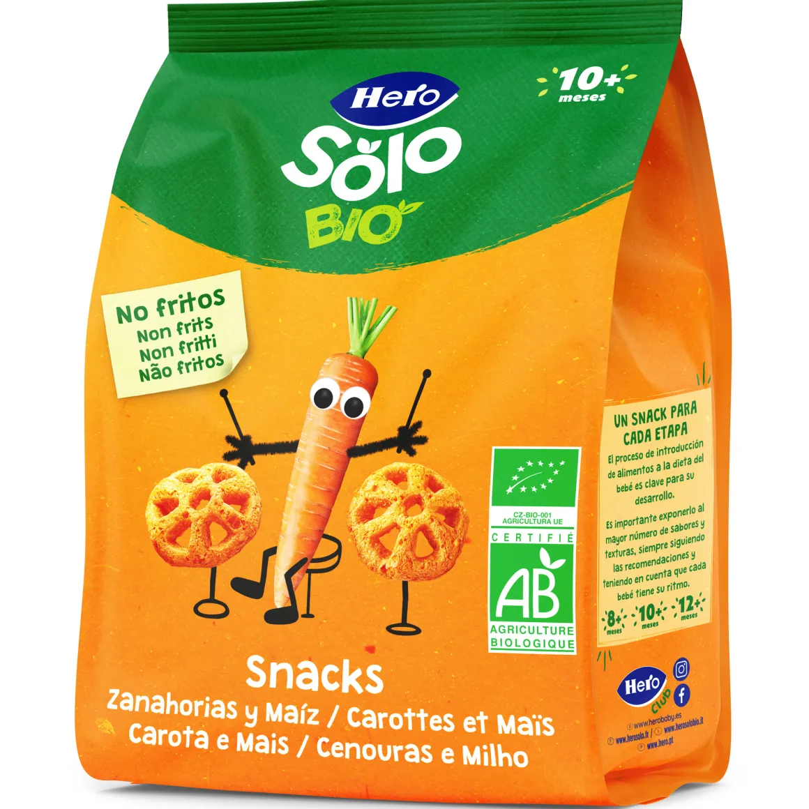 Snack carota mais 40g – hero solo