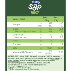 Snacks piselli mais 40 gr biologico – hero solo