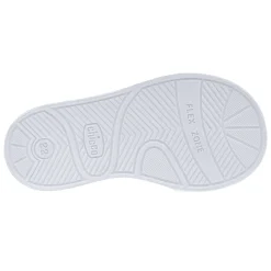 Sneaker bimba con doppio strappo