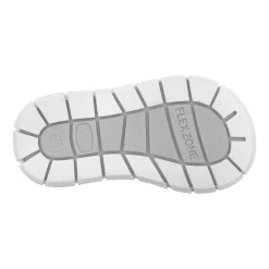 Sneaker bimba con doppio strappo