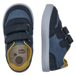 Sneaker bimbo con doppio strappo