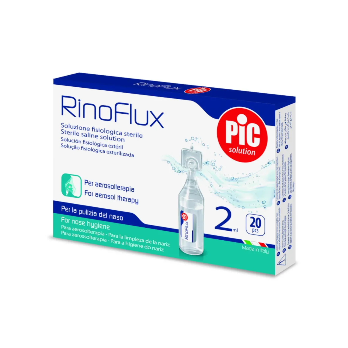 Soluzione fisiologica rinoflux 20 fiale 2ml – pic