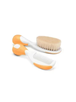 Spazzola e pettine arancio