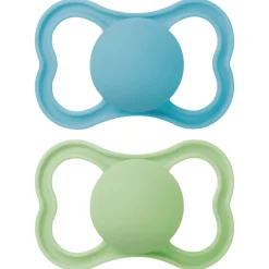 Succhietti air 6+ caucciù bio-circolare conf. doppia verde/blu – mam