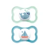 Succhietti air 16+ silicone bio-circolare conf. doppia verde/blu – mam