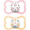 Succhietti air 6+ silicone bio-circolare conf. doppia rosa/giallo – mam