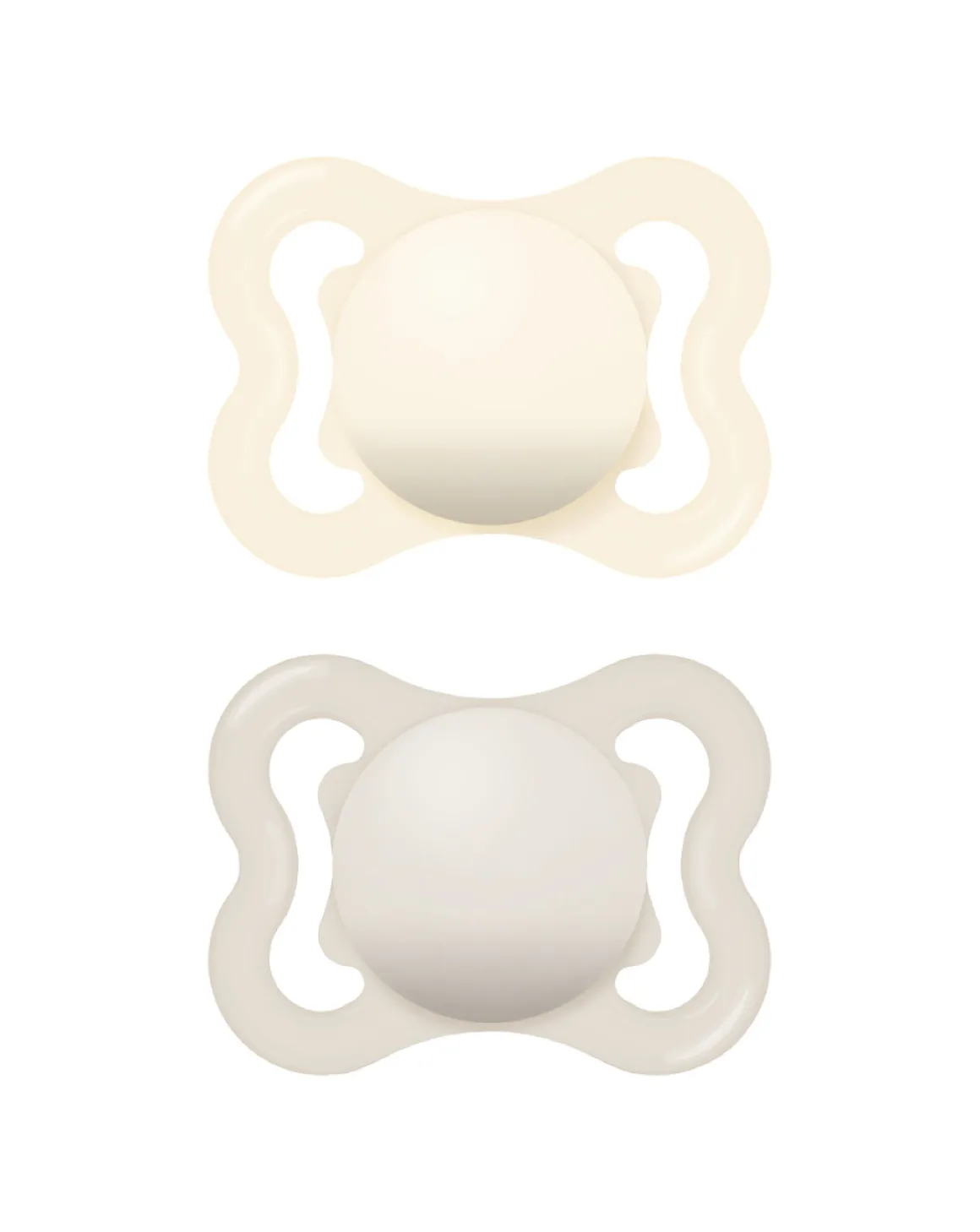 Succhietti air 2-6m caucciù bio-circolare conf. doppia grigio/panna – mam