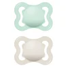 Succhietti air 2-6m caucciù bio-circolare conf. doppia verde/grigio – mam
