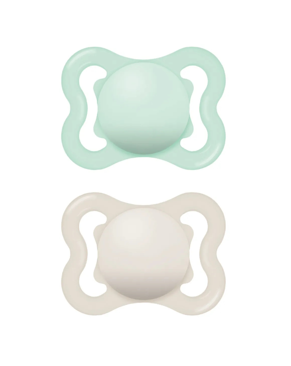 Succhietti air 2-6m caucciù bio-circolare conf. doppia verde/grigio – mam