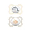Succhietti air 2-6m silicone bio-circolare conf. doppia grigio/beige – mam