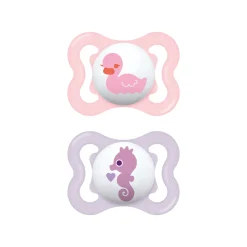 Succhietti air 2-6m silicone bio-circolare conf. doppia rosa/viola – mam