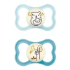 Succhietti air night 16+ silicone bio-circolare conf. doppia verde/blu – mam