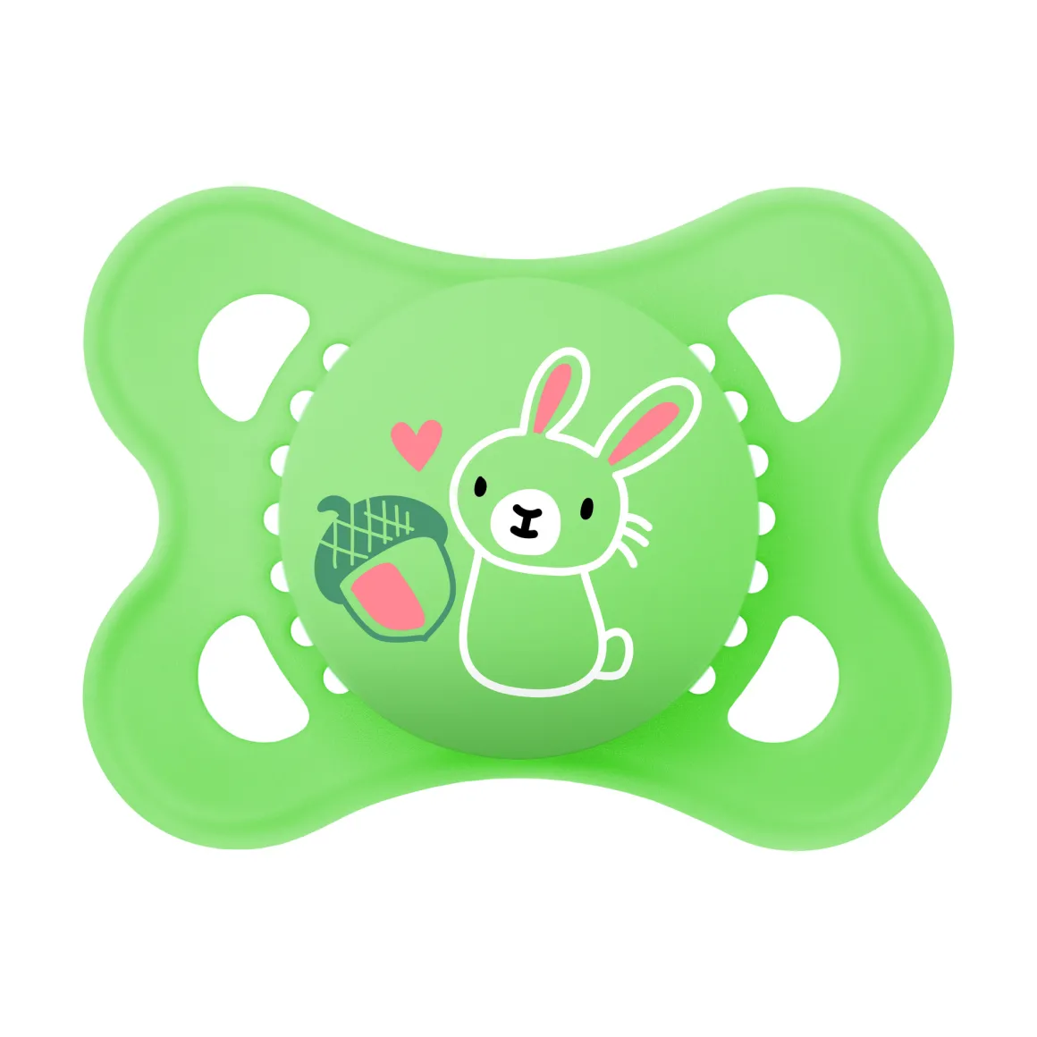 Succhietti original 2-6m silicone bio-circolare conf. doppia verde/beige – mam