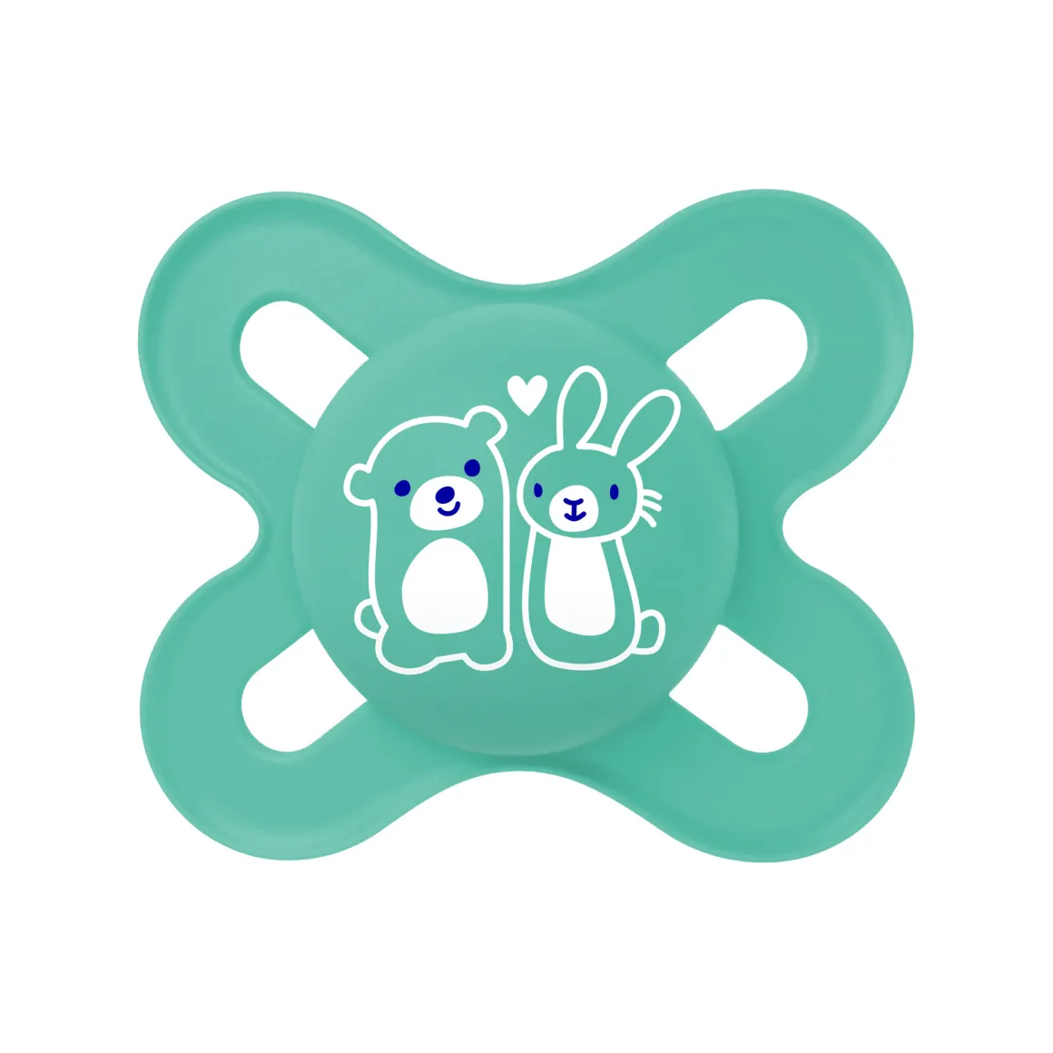 Succhietti original start 0-2m silicone bio-circolare conf. doppia azzurro/grigio – mam