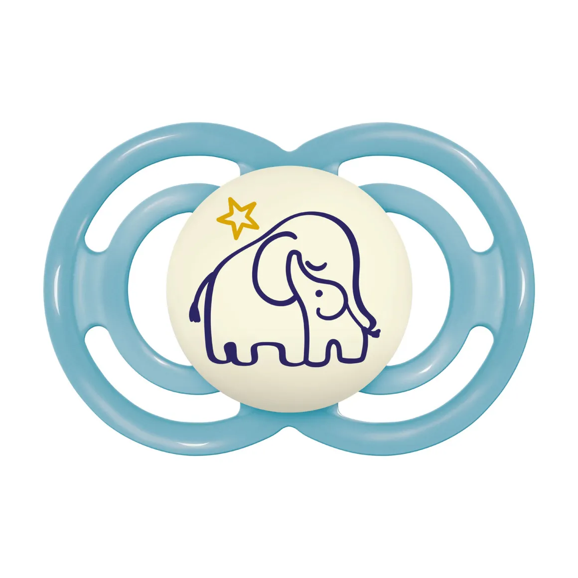 Succhietti perfect night 6+m silicone bio-circolare conf. singola blu – mam