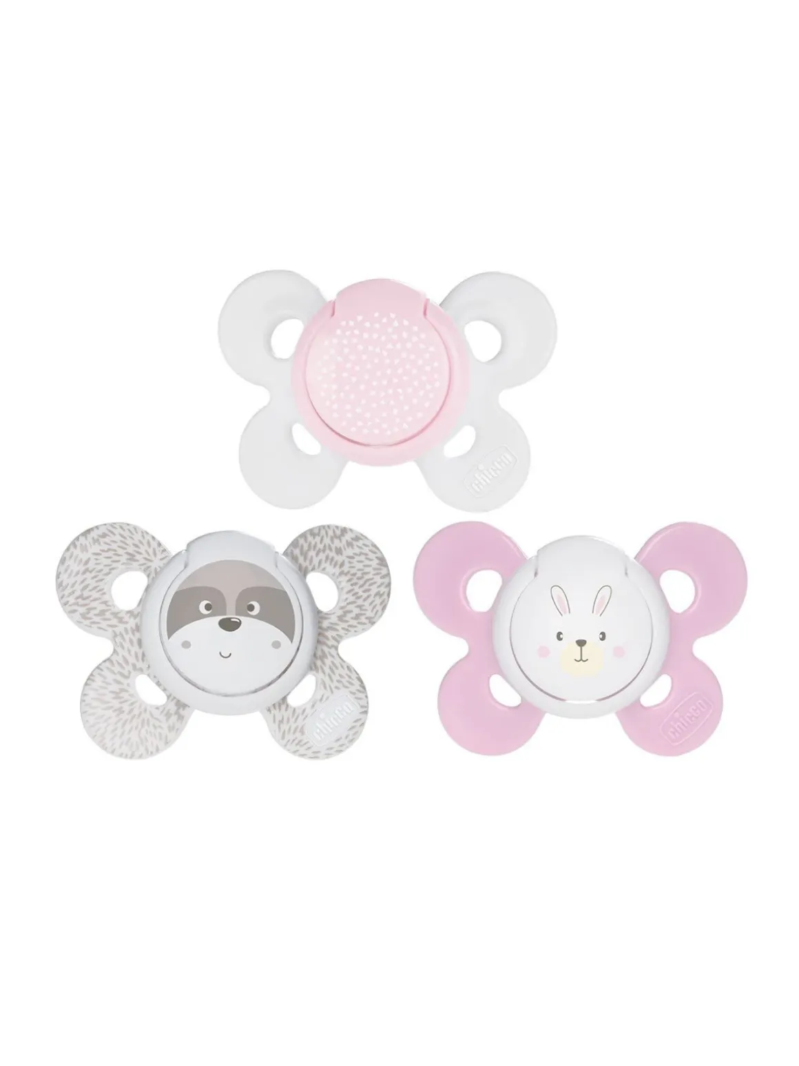 Succhietto comfort girl silicone 0-6 mesi 2 pz colori assortiti