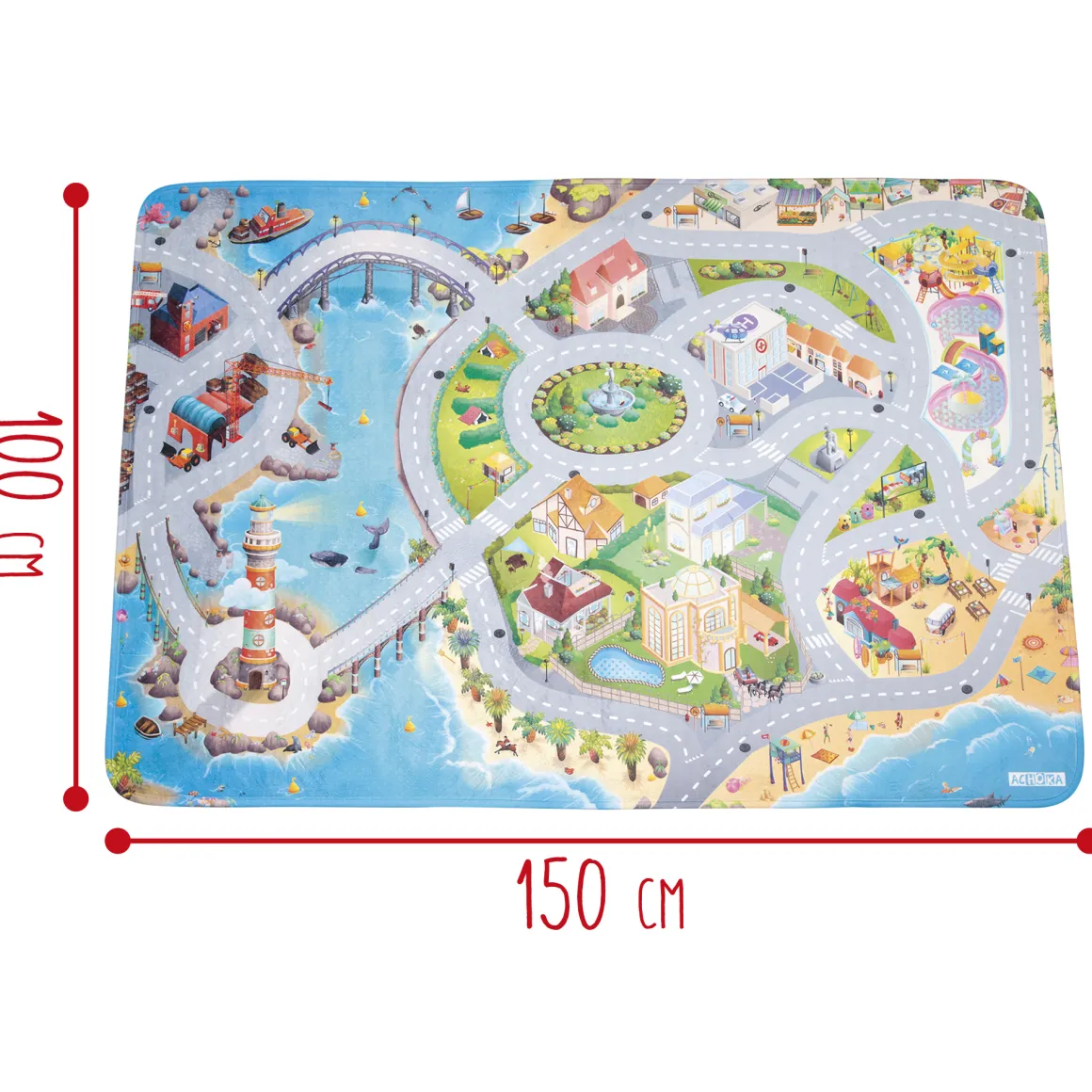 Tappeto gioco 150×150 cm – motor & co