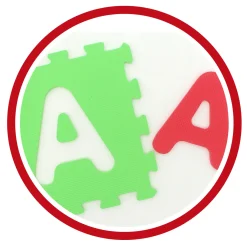 Tappeto puzzle lettere 9pz