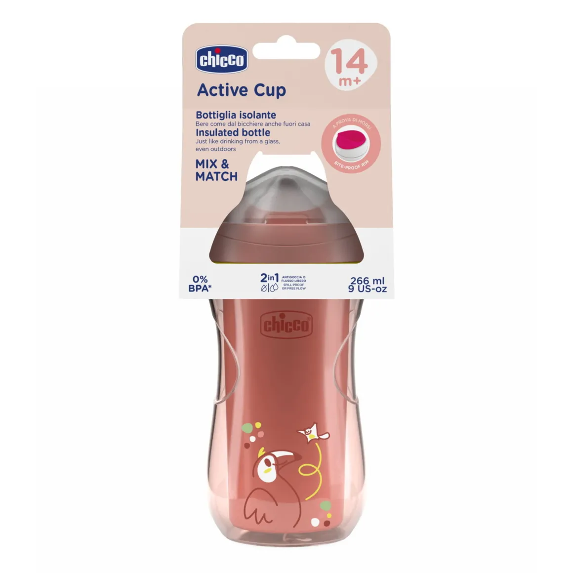 Tazza active 14m+ rosa – chicco