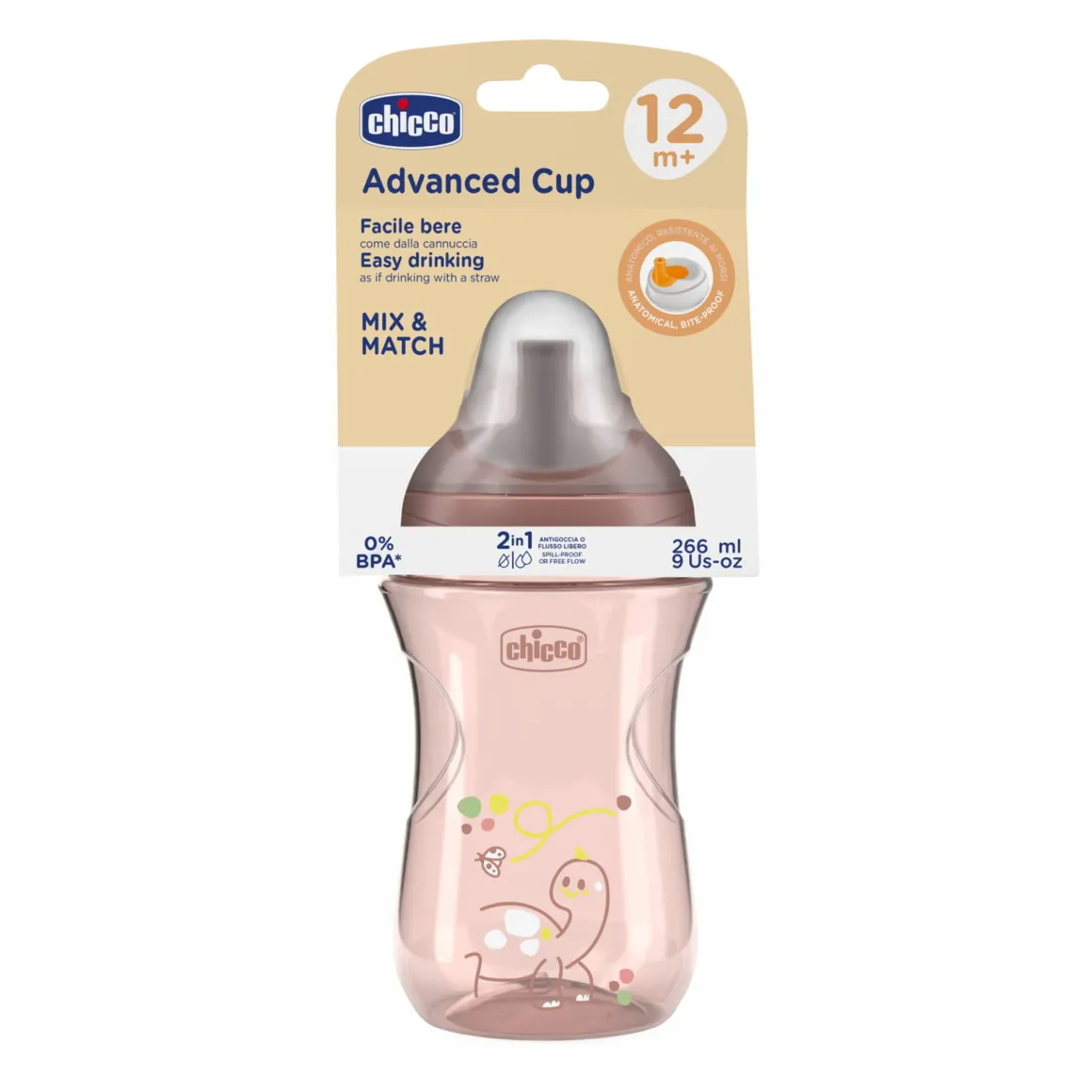 Tazza advanced12m+ rosa – chicco