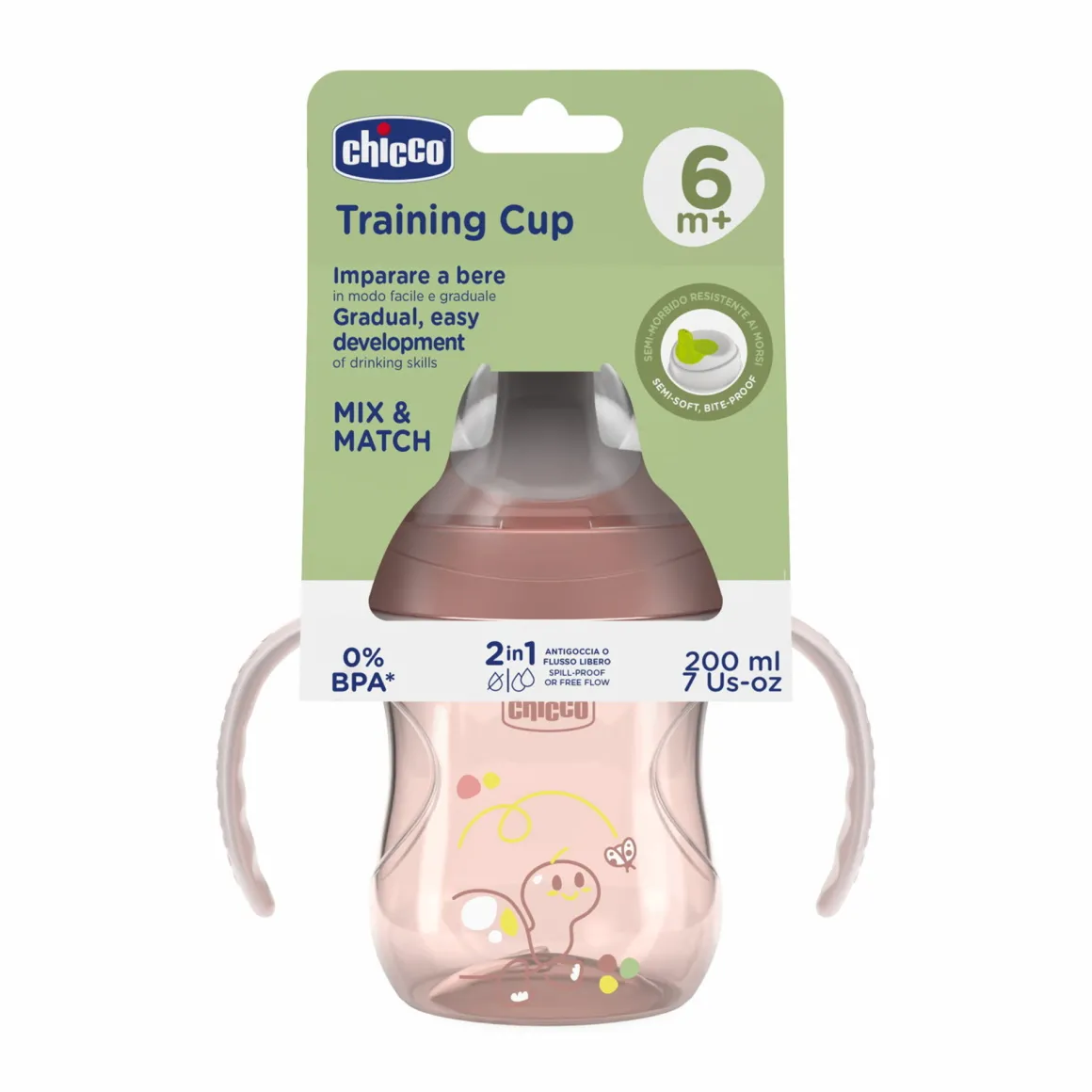Tazza training 6m+ rosa – chicco