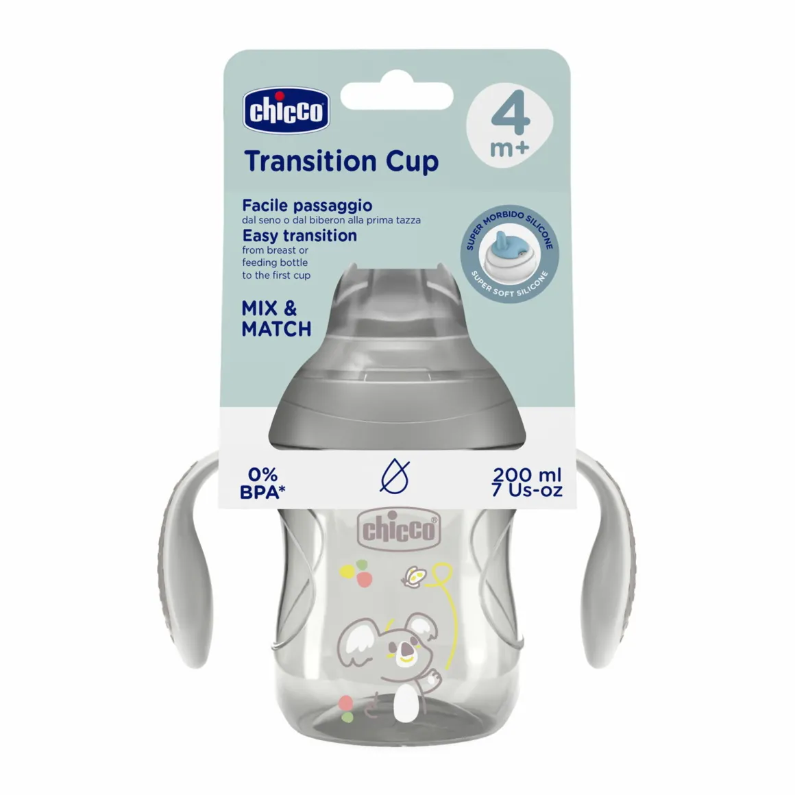 Tazza transition 4m+ grigia – chicco