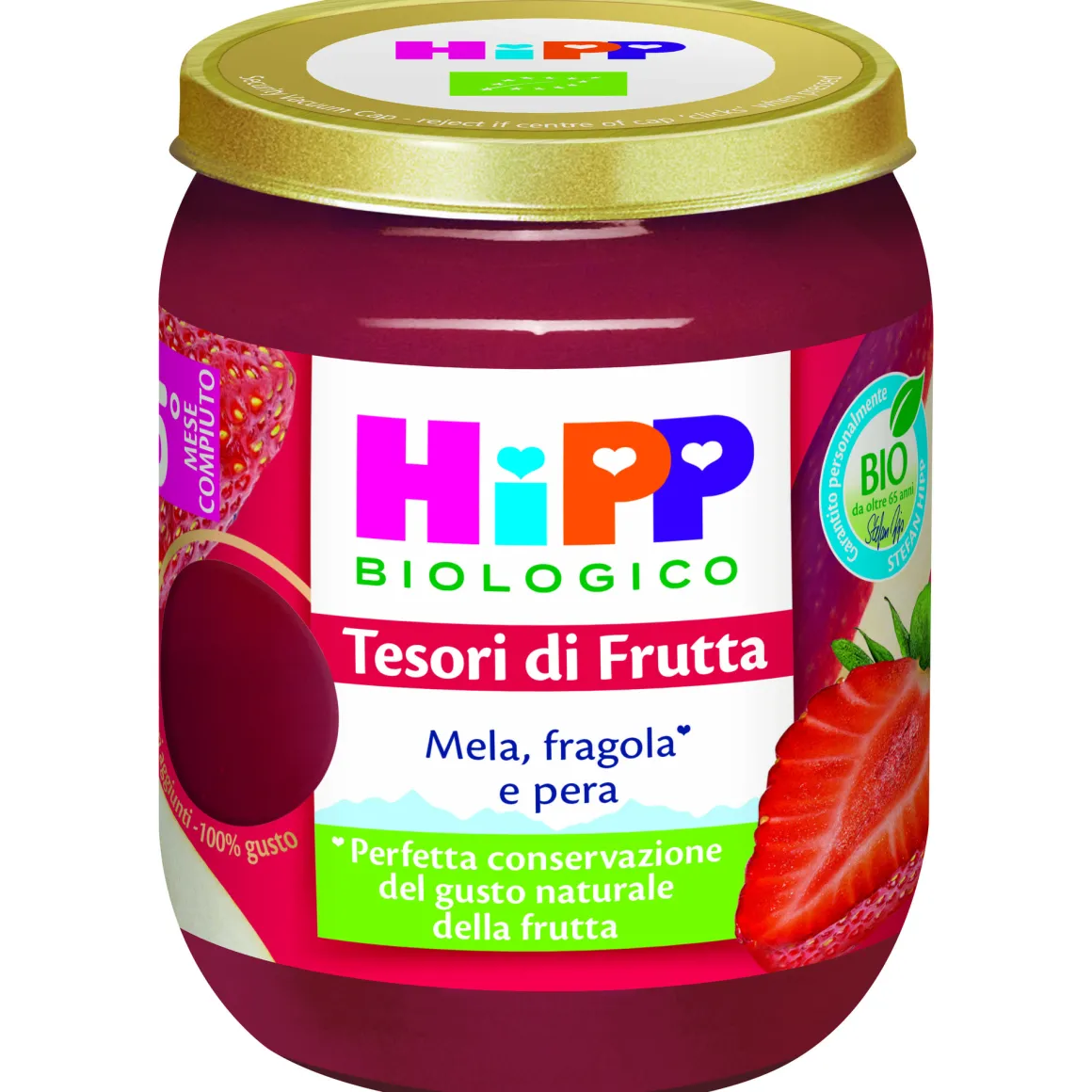 Tesori di frutta – mel fragola pera 160g – hipp