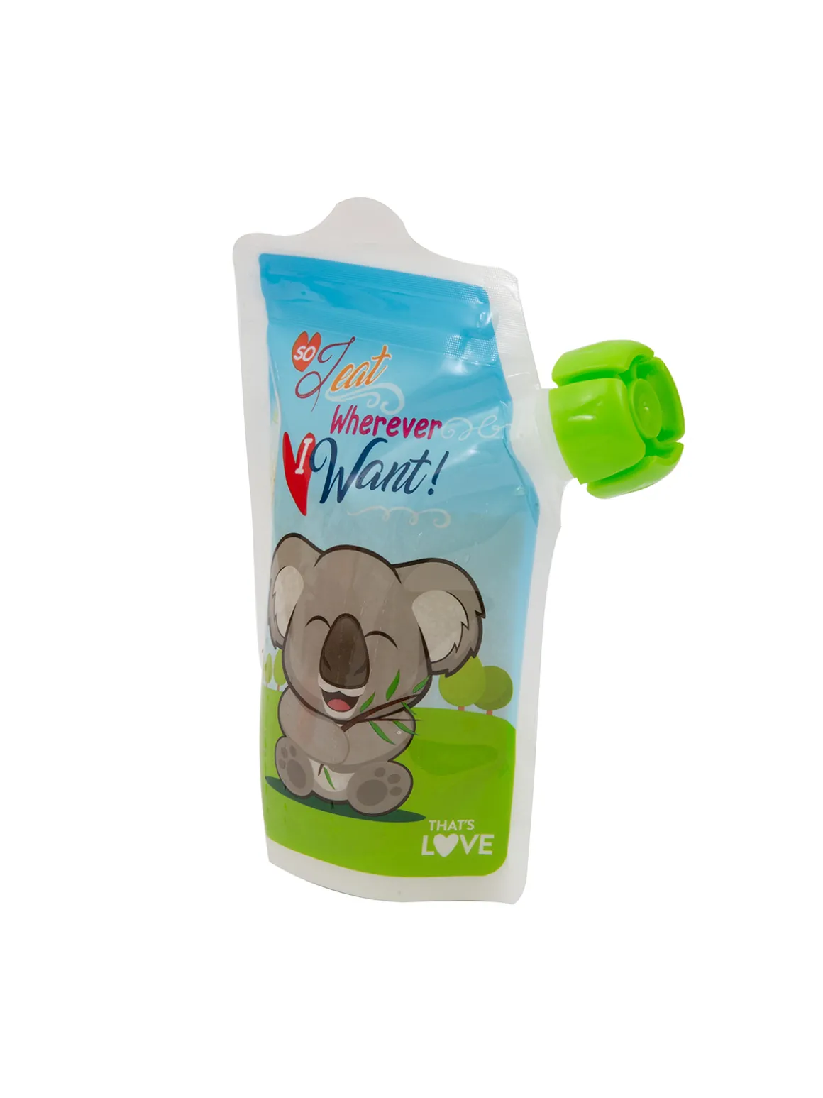 That’s love contenitore per alimenti, pouch con cucchiaio