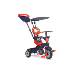 Tiriciclo 4 in 1 vanilla rosso e blu navy – smart trike