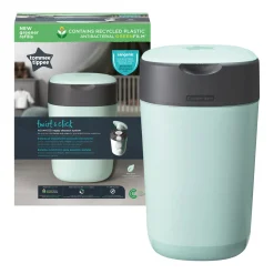 Tommee tippee twist and click cestino per pannolini avanzato verde